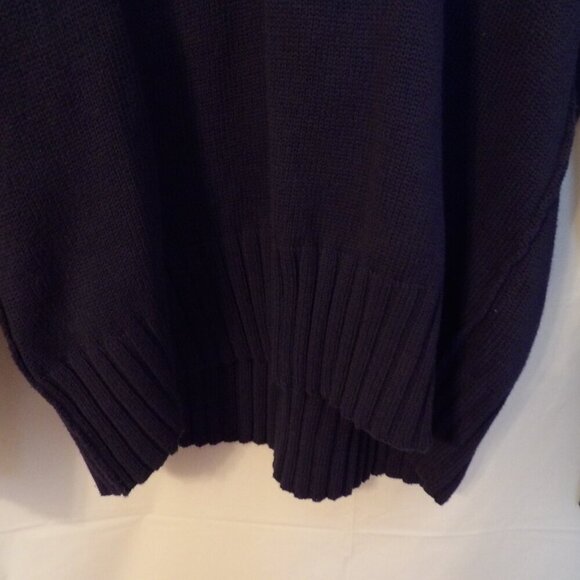 Womans Blue sweater, by Natural Reflections, Long sleeve, V neck, ribbed cuffs - Picture 2 of 9